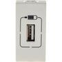 Imagem de Modulo Pial Plus+ Branco 1Tomada  Usb 1100Ma88Bc