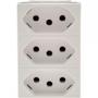 Imagem de Modulo Pial Plus+ Branco 3 Tomada 10A 615043Bc