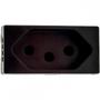 Imagem de Modulo Pial Plus+ Preto 1Tomada 10A Borne Automatico 615038Pt