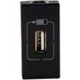 Imagem de Modulo Pial Plus+ Preto 1Tomada Usb 1100Ma 615088Pt