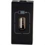 Imagem de Modulo Pial Plus+ Preto 1Tomada Usb 1100Ma 615088Pt