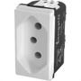 Imagem de Modulo Pial Pop Branco 1 Tomada 2P+T 10A. - Lg030