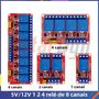 Imagem de Módulo Relé 8 Canais 5V/12V - Optoacoplador para Arduino