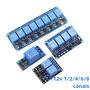 Imagem de Módulo Relé para Arduino com Optoacoplador - 1, 2, 4, 6, 8 Canais (5V/12V) - Em Estoque