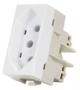 Imagem de Módulo Tomada 2P+T 10A 250V Sleek Margirius Branco