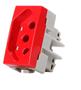 Imagem de Modulo tomada 2p t 20a vermelho sleek  margirius