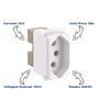Imagem de Modulo Tomada Pial Legrand Zeffia - 2P+T - 20A/250V - Branco