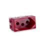 Imagem de Módulo Tomada Simples 2P+T 20A 250V Vermelho Rubi - Force Line