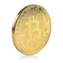 Imagem de  Moeda Física Bitcoin Dourada - Colecionadores Criptomoedas