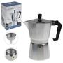 Imagem de Moedor Café Manivela Manual + Cafeteira Italiana Moka 300Ml