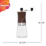 Imagem de Moedor Café Manual Triturador Grãos Vidro c/ Ajuste Moagem