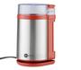 Imagem de Moedor de cafe e graos eletrico inox vermelho - fun kitchen