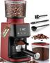 Imagem de Moedor de café expresso Zulay Kitchen Burr Electric Red 300mL