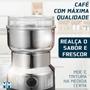 Imagem de Moedor De Café Grãos Sementes Elétrico Automático Gourmet Profissional Em Aço Inox 110v