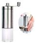 Imagem de Moedor De Café Manual Inox Com Manivela Giratória Moer Grãos