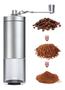 Imagem de Moedor De Café Manual Inox Com Manivela Giratória Moer Grãos