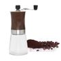 Imagem de Moedor de Cafe Manual Manivela Vidro e Aco Inox