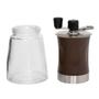 Imagem de Moedor de Cafe Manual Manivela Vidro e Aco Inox