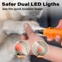 Imagem de Moedor de unhas para cães Casfuy recarregável de 6 velocidades com luzes LED