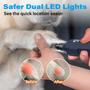 Imagem de Moedor de Unhas Recarregável Casfuy para Cães - 6 Velocidades e Luzes LED