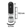 Imagem de Moedor Elétrico Sal/Pimenta Moinho Triturador USB Inox