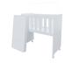 Imagem de Moises Mini Berço Malu Para Quarto Do Bebê Com Rodizios Para Meninos E Meninas Moderno Com Colchão Multifuncional Kids Cor Branco