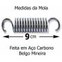 Imagem de Mola Jump Reforçada 9cm 36 Unidades + 18 Bigodes Jump Profissional Academia