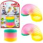 Imagem de Mola Maluca Brinquedo Infantil Colorida Kit com 4