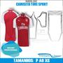 Imagem de Molde Camiseta Time Sport, Modelagem&Diversos, Tamanhos P Ao Xg