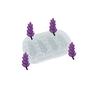 Imagem de Molde De Silicone 938 - Quatro Florzinhas De Alfazema Pqnas