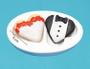 Imagem de Molde de silicone biscuit lembrancinha casamento - noivos de coração - modele
