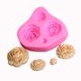 Imagem de Molde De Silicone Confeitaria Biscuit Mini Rosa S161