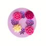 Imagem de Molde de silicone flores rosas para decorar f612