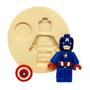 Imagem de Molde de silicone lego, capitão américa