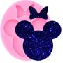 Imagem de Molde De Silicone Minnie E Mickey S554