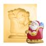 Imagem de Molde de Silicone para Biscuit Casa da Arte - Modelo: Papai Noel no Trenó N013
