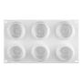 Imagem de Molde de Silicone para Bolo 3D com 6 Cavidades em Formato de Rosa - Ideal para Chocolate, Mousse e Sorvete
