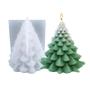 Imagem de Molde de Silicone para Vela em Formato de Árvore de Natal - DIY para Resina, Gesso e Sabão