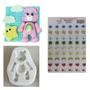 Imagem de Molde de Silicone Ursinhos Carinhosos + Apliques de Arroz