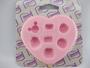 Imagem de Molde Forma Silicone Biscuit Mini Bolsas Bolsinha Fofas 7cav