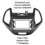 Imagem de Moldura 2 Din Preto Fosco KA e KA+ (Plus) 2018 a 2019 JP/CH Sem Computador De Bordo - Permak 89/C10