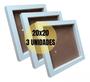Imagem de Moldura 20x20 Caixa Alta Com Profundidade Kit Com 3 Unidades