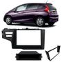 Imagem de Moldura Central Painel Mp5 2 Din Honda Fit Multimídia Dvd