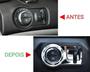 Imagem de Moldura Cromada Botões de Comando Farol Chevrolet Onix Cruze Spin Cobalt Prisma tracker
