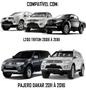 Imagem de Moldura De Painel 2 Din Mitsubishi L200 Triton 2008 à 2018 Pajero Dakar 2011 à 2016