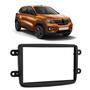 Imagem de Moldura do Painel 2 Din Renault Sandero Logan Kwid Captur Duster Preta Padrão Japonês Chinês