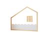 Imagem de Moldura Infantil Casinha Dream Decor com Led Casatema Branco/Natural