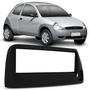 Imagem de Moldura Painel 1 Din Ford ka 2002 a 2008 Preto com Furo e Tapa Botão