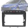 Imagem de Moldura Painel 2 Din 9" Polegadas Peugeot 308 2007 até 2012 Black Piano