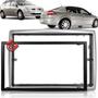 Imagem de Moldura Painel 2 Din Central Multimidia Dvd Mp5 Prata Renault Mégane Sedan Grand Tour CC Coupe